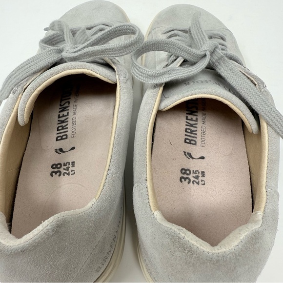 New Birkenstock Bend Sneaker Stone Coin Suede Sz 38 - Picture 13 of 13
